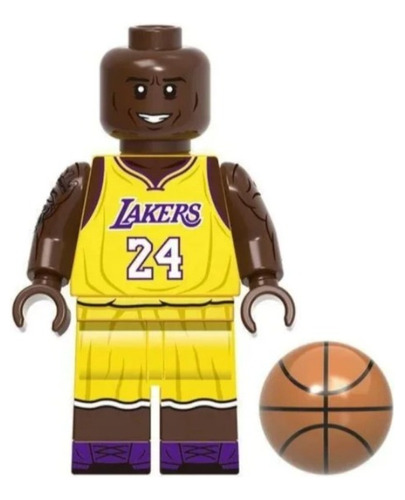 Boneco Mini Kobe Bryant Mamba Basquete Montável Articulado