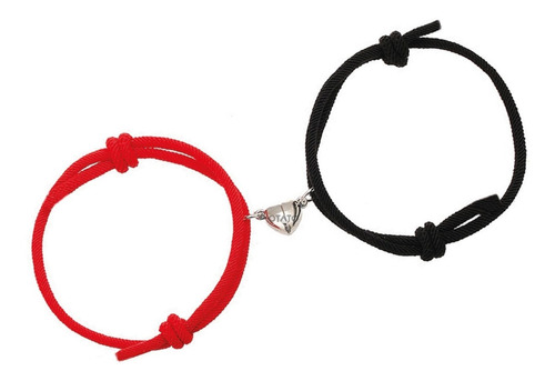 Pulsera Para Parejas Iman Corazon Pulseras Para Compartir 