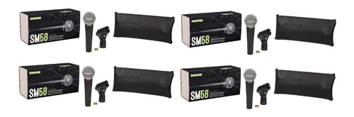 Shure Sm58-lc Micrófono Vocal Profesional Cardioide 4 Piezas