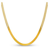 Elegante Collar Panza De Víbora Oro 10k 45cm 5mm Italy Dama 
