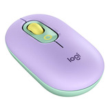 Mouse Logitech Pop Sem Fio Lilas 910-006550