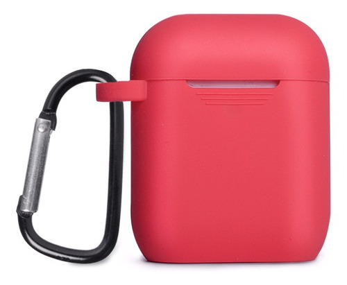 Capa Para AirPods Customic Case Proteção Silicone Cor Vermelho