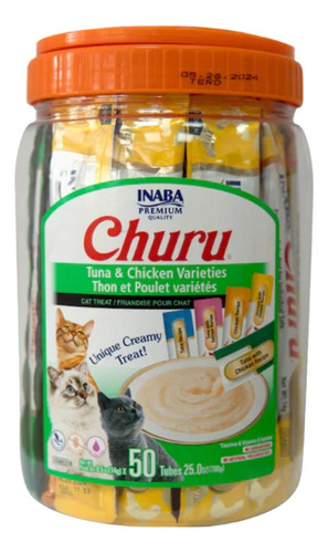 Churu Gatos - Tarro Variedades Atún Y Pollo - 50 Tubitos