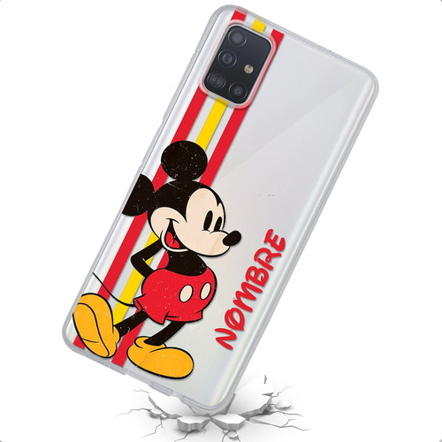 Funda Para Galaxy Mickey Mouse Personalizada Nombre