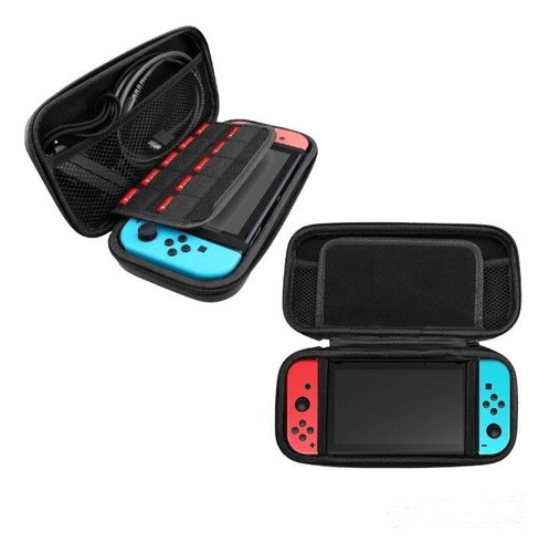 Kit Nintendo Switch Oled Funda Protector Lámina Vidrio 8en 1