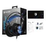 Diadema Usb Gamer Para Pc Sades Rgb Locust Plus 7.1  