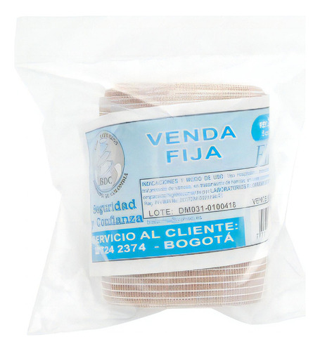 Venda Rígida Color Piel 5 Cm X 200 Cm Flexon