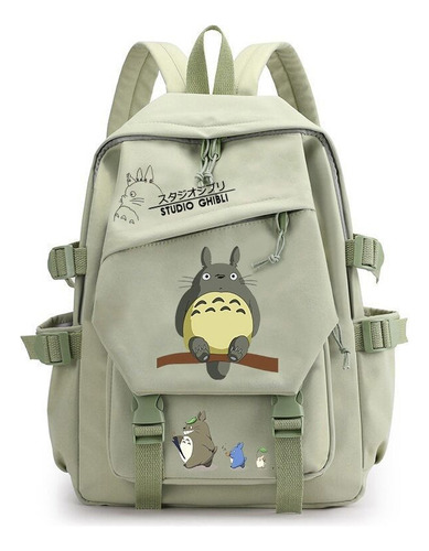 Mochila Ghibli Totoro Cartoon Play Para Estudiantes, Espalda