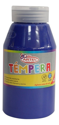 Frasco Tempera Artel 250ml - Los Colores Color Azul Ultram 44