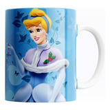 Tazas De Café Princesas Disney Navideñas Personalizadas