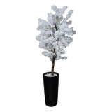 Arvore Artificial Cerejeira Branca Tronco Natural Decoração