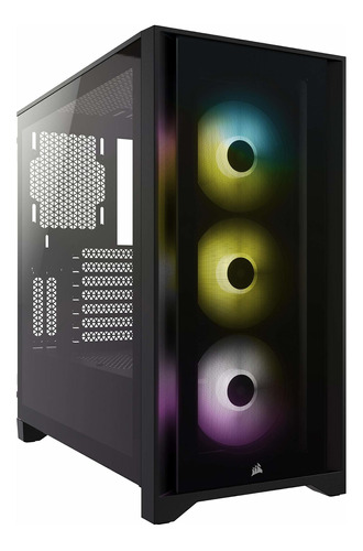 Icue 4000x Rgb Midtower Atx Pc Case  Negro