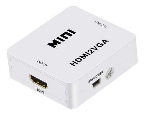 Convertidor Conversor Adaptador Hdmi Sonido A Vga Audio Tv 