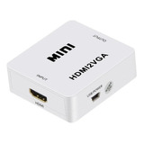 Convertidor Conversor Adaptador Hdmi Sonido A Vga Audio Tv 