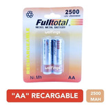 Cargador 4 Pilas Usb +  4 Pilas Aa 2500 Mah Recargables