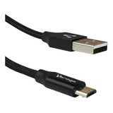 Cable Usb 2.0 A Micro Usb De 1m Negro Telefono Tableta V8