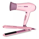 Planchita De Pelo + Secador Combo Profesional Alisador 2200w