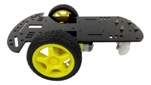 Kit Chasis 2 Motores +rueda Loca Para Proyecto Carro Arduino
