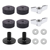 12x Drum Cymbal Felt Pad Sleeve Kit Instrument Replac