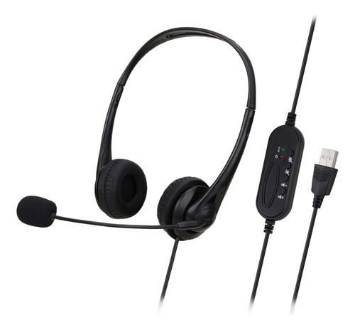 Auriculares Usb Para Computadora Sy490mv, Cajas De Ruido, Ll