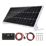 100w 12v Kit Panel Solar Cargador De Batería 100 Vatio...
