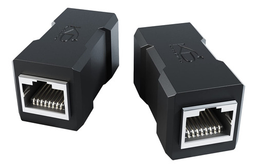 Acoplador 2× Rj45 Con Blindaje Adicional: Conector De Ca...