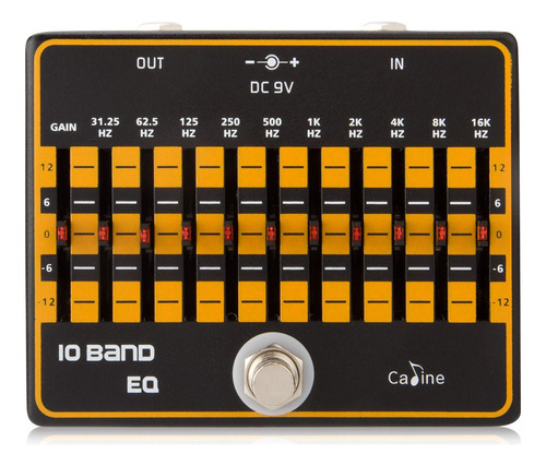 Caline Usa, Pedal De Efectos De Guitarra Ecualizador De 10 .