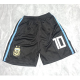 Short Futbol Argentina Niño Talle M Y L