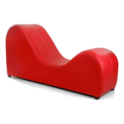 Sillón Kamasutra Rojo 1.5m Tacto Piel Resistente Mobeler | Meses sin interés