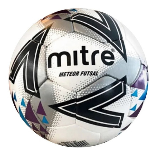Balon De Futbol Mitre Meteor Futsal N4 Color Blanco
