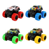 Kit 2 Carrinho Big Whell Fricção Monster Truck 4x4 Miniatura