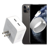 Cargador Original Tipo C Para iPhone 11 Pro Max 35 W + Cable