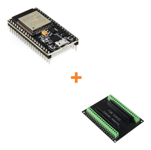 Nodemcu Esp32 Wifi + Bluetooth 4.2 Iot Wroom Esp32s + Mother