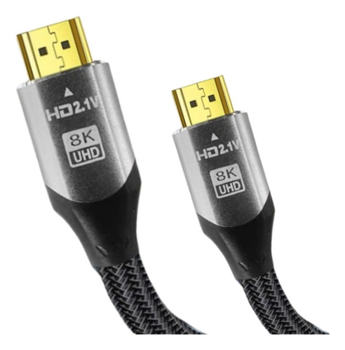 Cabo Hdmi 5 Metros 8k 60hz Ultra Hd Gold 2.1 Banhado A Ouro 