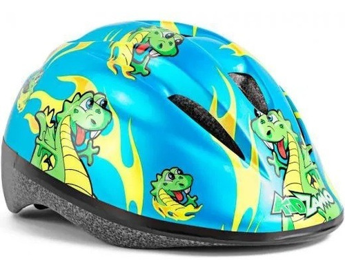 Capacete D/ Bike Infantil Dragão Kidzamo Com Regulagem M