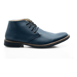 Zapatos Bota De Vestir Elegantes Acordonado Hombre Eco Cuero