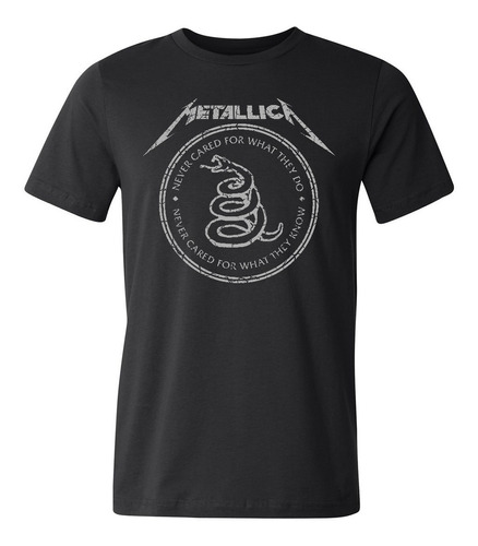 Remera Metallica Album Negro Nothing Else Matters