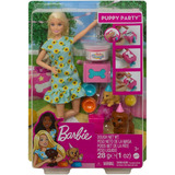 Barbie Festa Do Filhote Pet Com Cachorrinho - Mattel