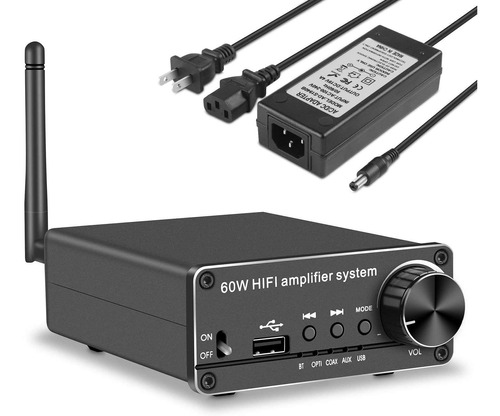 Amplificador De Audio Estéreo Bluetooth 5.0 192 Khz Dac Digi