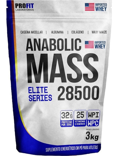 Anabolic Mass 28500 3kg Profit Hipercalorico Frete Gratis