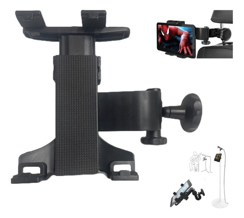 Soporte De Tablet Para Auto/vehiculo-negro