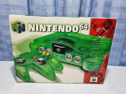 66- Nintendo 64 Série Sabores Kiwi Em Excelente Estado