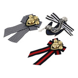 3 Unids Mujeres Mens Bowknot Broche Cinta De Cuello Camisa