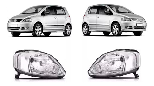 Juego De Opticas Volkswagen Fox/suran 2004/2009 Monoparabola