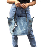 Bolsa Feminina Bau Jeans Media Viagem 2 Alcas Luxo Premium