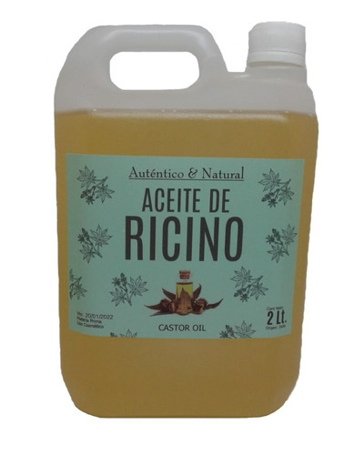 Aceite De Ricino Puro Virgen Cosmético X 2 Litros En Once.