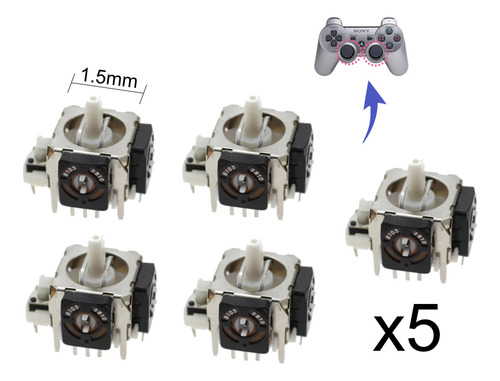 5x Análogo Analógico Stick 3pin Compatible Sony Ps3 Play 3