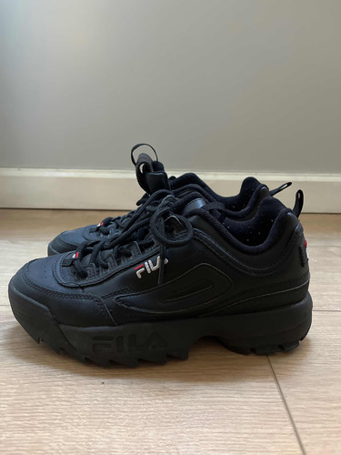 Zapatillas Fila Disruptor Negras Nuevas 37,5