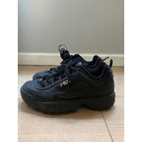 Zapatillas Fila Disruptor Negras Nuevas 37,5