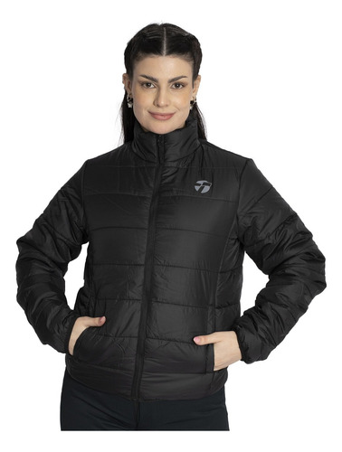 Campera Topper Gd Wmn Capucha Mujer Invierno Negro Inflable